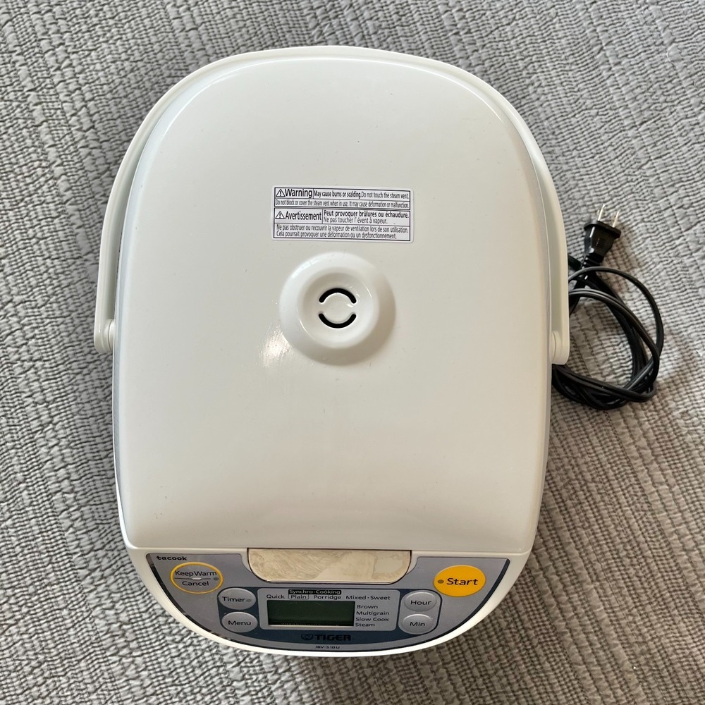 Tiger JBV-S10U 5.5 Cup Microcomputer Rice Cooker White Multi-Menu - Picture 5 of 8